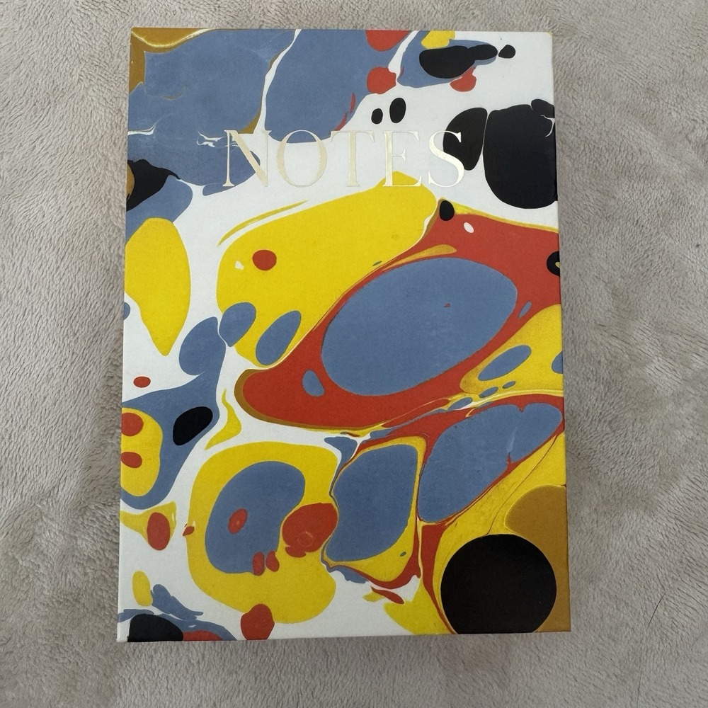 Amelin Archive Abstracte Note Cube Correspondence Card Set w Storage Box New‎